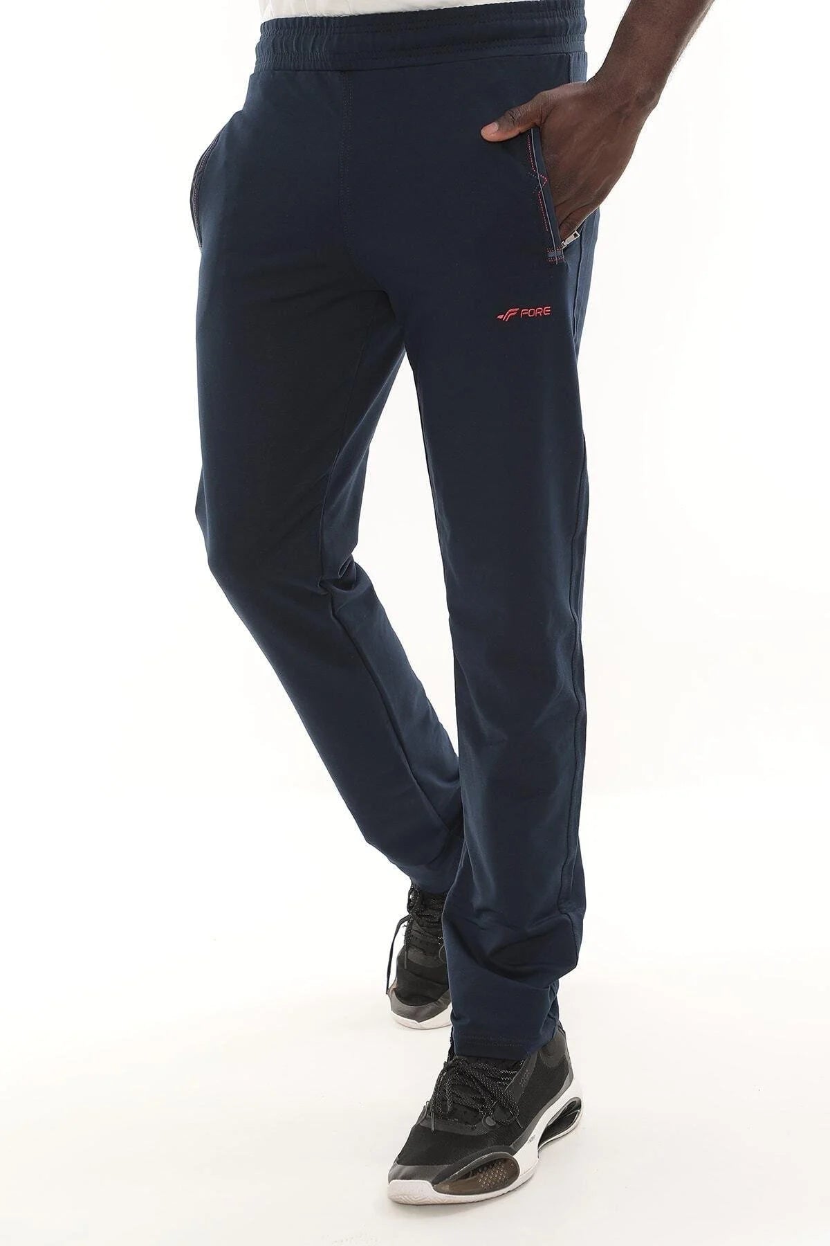 Embroidered Stripe Jogger Pants