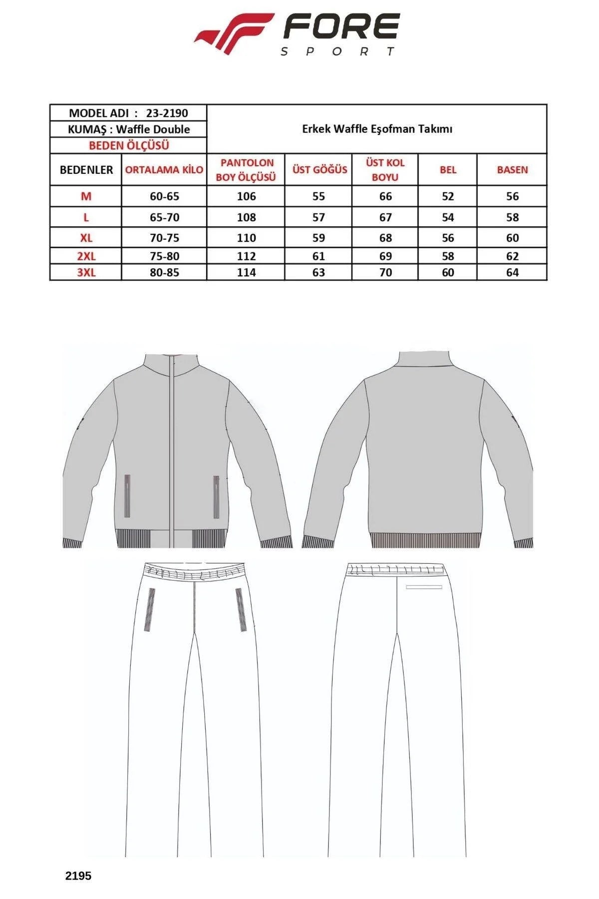 Waffle Stand Collar Tracksuit with Pocket Details
