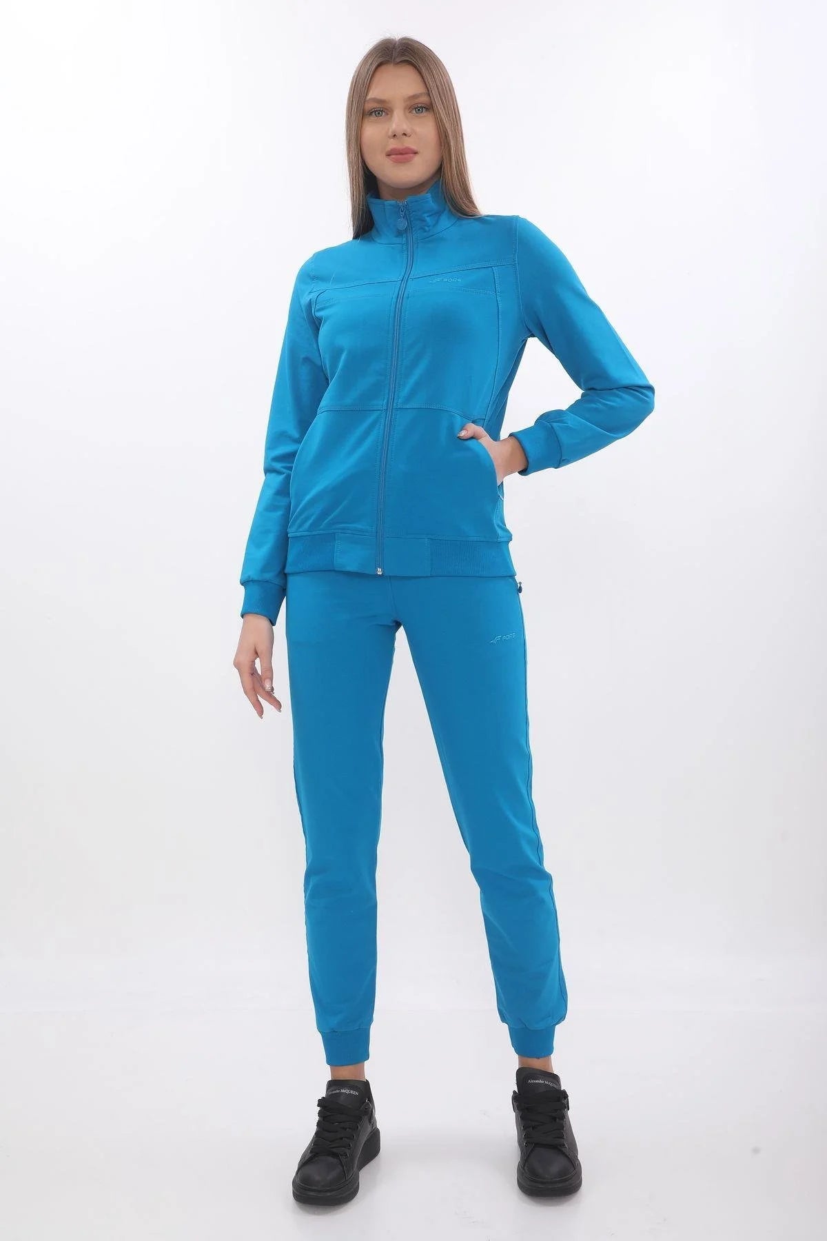 Zip-Up Tracksuit – Hoodless, 2-Thread Fabric