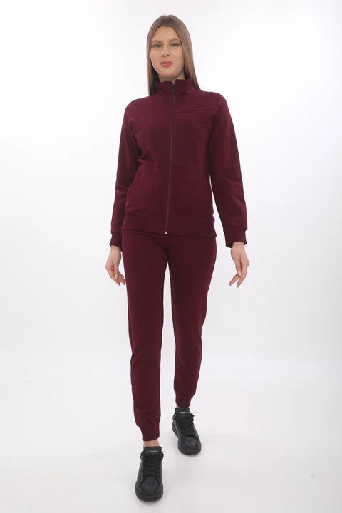 Zip-Up Tracksuit – Hoodless, 2-Thread Fabric