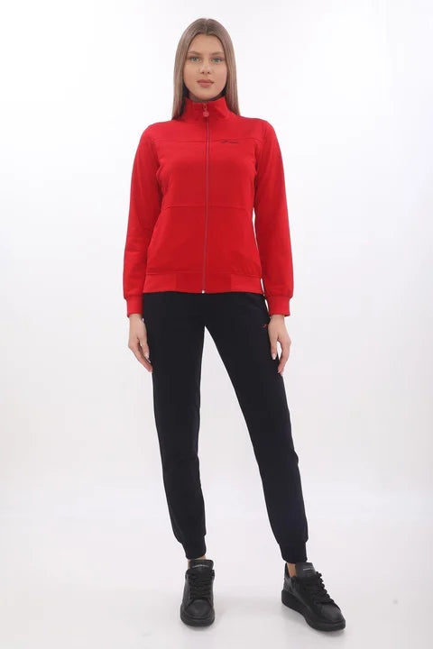 Zip-Up Tracksuit – Hoodless, 2-Thread Fabric