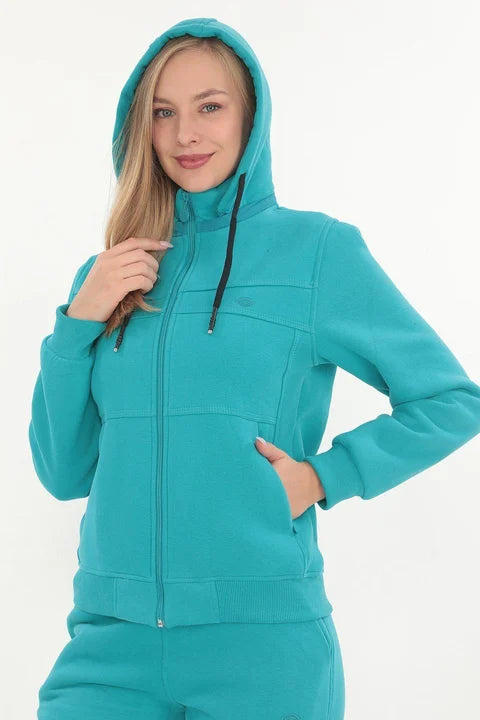 Women’s Zip-Up Hooded Tracksuit